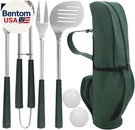 7PCS Golf-club Style Bbq Tools Set Grilling With Rubber Handle Stainless. Fixed Price $66.28.