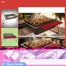 Charcoal Kabob Grill 10 Skewers Adjustable Heat Silicone Handle Portable With. Fixed Price $278.99.