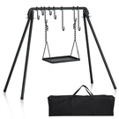 38? Grill Swing Large Campfire Stand W/6 Hooks Cast Iron Bbq Camp.... Fixed Price $138.91.