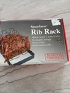 Space Saver Rack, 5 Slabs Of Ribs, Non-stick, Dishwasher Safe. Fixed Price $8.50.