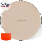 16-INCH Pizza Stone For Oven Bbq Grill With Handles, Round, 5/8" Thick Nat. Fixed Price $77.25.