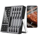 Smart Wireless Meat Thermometer With 4 Probes & 800FT Range, Bluetooth Grill Foo. Fixed Price $193.99.