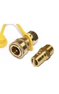 1/2" Qdd Lp Gas Quick Disconnect Connector & Male Insert Plug Solid Bras. Fixed Price $15.97.
