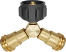 Dozyant Propane Splitter, Way Lp Gas Adapter Tee Connector For 20LB.... Fixed Price $23.04.