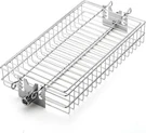 Flat Rotisserie Basket, 304 Stainless Steel, Universal Grill Accessory, Compa. Fixed Price $37.38.