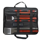 17PC Bbq Stainless Steel Grill Spatula Set Black - Room Essentials. Fixed Price $16.99.
