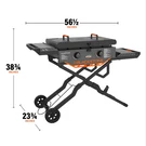 Blackstone Adventure Ready Outdoor Griddle, 2-BURNER 28" Propane Flat Top Grill. Fixed Price $309.00.