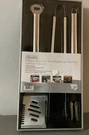 Mr. Bar.b.q 3 Piece Stainless Steel Tool Grill Set Lifetime Warranty Nib. Fixed Price $24.99.