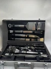 Mr Bar-b-q 02066Y Silver Prestige Pcs Tool In Case. Fixed Price $40.00.