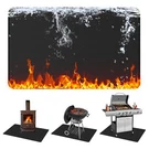 Maxtbee 76X48IN Under Grill Mats For Outdoor 76"X48", Black. Fixed Price $58.81.