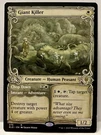 Mtg Throne Of Eldraine Giant Killer Chop Down (showcase) (r) #275- Nm. Fixed Price $14.99.