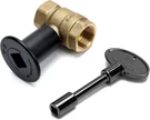 3/4 Inch Straight Gas Key Valve Kit For Pit Fireplace With Flat Black Flang. Fixed Price $37.46.