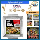 Heavy Duty Stainless Steel Grill Basket Rectangular Dishwasher Safe Silver. Fixed Price $54.49.
