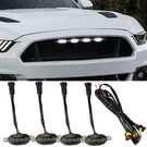 4PCS Led Grill Lights, Bright Car Front Drl Lamps With Wiring Harness, .... Fixed Price $12.05.