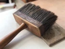 Vintage Antique 'wizard' Genuine Horsehair Wood Paint Brush, Rustic Art Tool. Fixed Price $55.00.