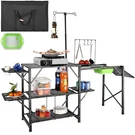 Vevor Camping Kitchen Folding Portable Cook Station Tables Shelves &a Sink. Fixed Price $135.90.