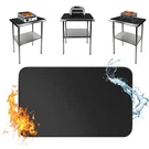 Boribim Under Mat For Outdoor Grill, X Inchs 31"L 24"W, Black. Fixed Price $25.35.