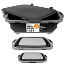 Drip Ez Collapsible Bbq Prep Tubs 3 Piece Set Jr + Og Xl Black. Fixed Price $209.99.