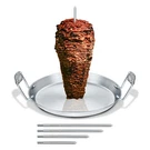 Concord Stainless Steel Vertical Pastor Skewer With Plate For Outdoor Bbq .... Fixed Price $43.44.