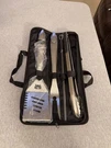 Unbranded 3-PIECE Stainless Steel Bbq Grill Tool Set With Woven Carrying Case. Fixed Price $8.25.