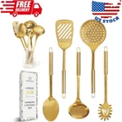 Gold Cooking Utensils Set 5-PIECE Stainless Steel Kitchen Tools For Modern. Fixed Price $55.99.