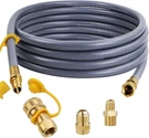 Aekops 24FT 1/2 Natural Gas Hose Quick Connect Generator Grill Csa Brass 100K. Fixed Price $59.98.