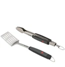 Char-broil Grill 2 Piece Tool Set Spatula And Locking Tongs Stainless Steel New!. Fixed Price $17.00.