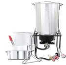 King Kooker Propane Outdoor Fry Boil Package With 2 Pots, Silver, One Size (1.... Fixed Price $107.54.