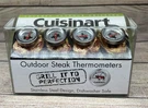 New Cuisinart Outdoor Grilling Steak Thermometers Set Of Four-dishwasher Safe. Fixed Price $11.95.