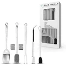New Sns Grills Slow Sear 7-PIECE Professional Tool Set Stainless Steel. Fixed Price $54.78.