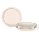 Gzg 8 Inch Ceramic Dinner Salad Plates Set Of 4, Rustic Matte Glaze Stoneware. Fixed Price $51.64.