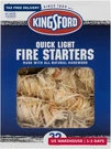 Kingsford Quick Light Fire Starter Rolls, All Natural Hardwood With Paraffin, Wa. Fixed Price $20.62.
