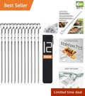 Reusable 14" Metal Kabob Skewers Heavy-duty Grill Sticks For Perfect Shish Bbq. Fixed Price $19.95.