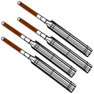 Norpro 8660 Nonstick Grilling Kabob Baskets, Set Of 4, Wood Handle. Fixed Price $46.80.