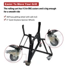 Dracarys Rolling Cart For Big Green Egg Accessories Nest With Heavy D.... Fixed Price $188.51.