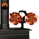 Powered Fireplace Fan 12-BLADE Dual Head Wood Stove Or Mr Buddy Heater. Fixed Price $33.29.