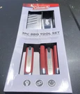 *new* Coleman 3-PIECE Bbq Tool Set. Stainless Steel With Rubber Handles. Fixed Price $17.40.