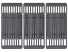 3 Pack Adjustable Cast Iron Cooking Grates 8" Wide 14" To 20" Universal Grill. Fixed Price $64.00.