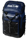 Seattle Seahawks Cooler Backpack Blue Black 26-CAN Bottle Opener Hiking Picnic. Fixed Price $108.99.