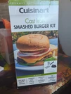 Cuisinart Cast Iron Smashed Burger Kit Gourmet Outdoor Grilling Nib. Fixed Price $24.99.