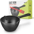 Modern Innovations Cast Iron Melting For Grill Cooking, Basting Pot, Saucepa. Fixed Price $29.04.