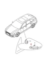 Genuine Audi A4 Avant S4 Quattro Turn Signal Indicator Left 8W0949101A. Fixed Price $48.42.