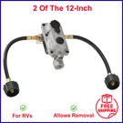 Flame King (KT12ACR-2A) 2-STAGE Auto Changeover Lp Propane Gas Regulator For Rvs. Fixed Price $45.95.
