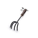 Barebones Stainless Steel Garden Cultivator - Walnut Handle Weeding Rake Tool. Fixed Price $45.70.