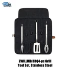 Zwilling BBQ4-PC Grill Tool Set, Stainless Steel. Fixed Price $111.98.