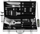 Grilljoy 24PCS Bbq Tools Set With Meat Thermometer And Injector - Extra.... Fixed Price $44.64.