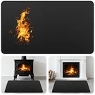 Mat Fireproof, 42 X 24 Inch Hearth Rugs For Fireplaces Resista.... Fixed Price $26.48.