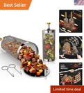 2-PACK 304 Stainless Steel Grill Baskets With Removable Wooden Handle. Fixed Price $34.99.