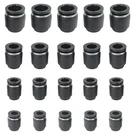 Jienk 20PCS Pneumatic Cap Style Plug Fitting, 1/4, 5/16, 3/8, 1/2 Od, Black. Fixed Price $25.99.