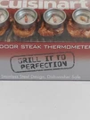 Cuisinart Outdoor Grilling Steak Thermometers Set Of Four-dishwasher Safe. Fixed Price $6.99.